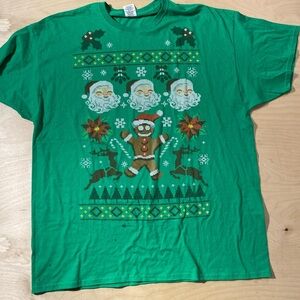 Dec. 25th Green Christmas Graphic T-Shirt 2XL (NH)